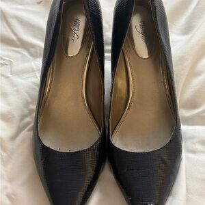 Alfani Blue Textured Heels